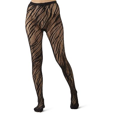 Women's Zebra Net Tights