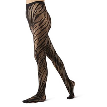 Women's Zebra Net Tights
