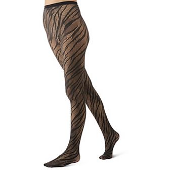 Women's Zebra Net Tights