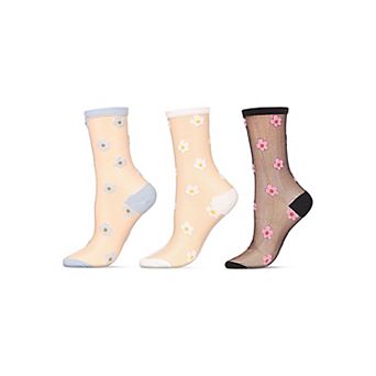 Women's 3 Pair Pack Daisy Fashion Crew Socks