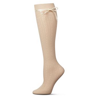 Women's Bowtastic Knee High Socks