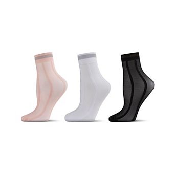 Womens 3 Pack Anklet Socks