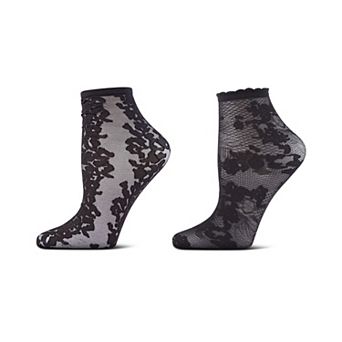 Natori Scarlet & Animal Sheer Shortie Socks