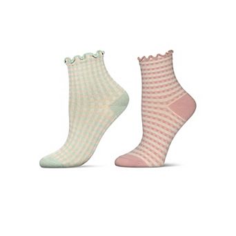 Women's 2 Pair Pack Gingham Anklet