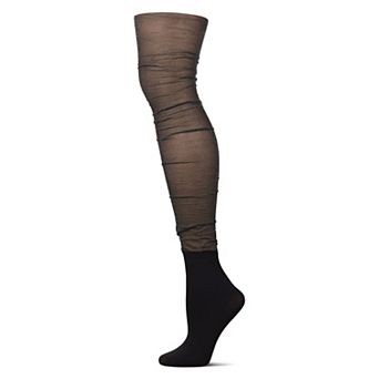 Women's Shimmer Top Over The Knee Socks