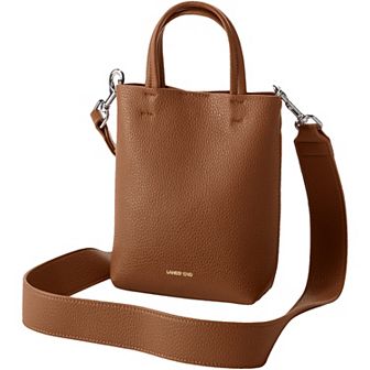 Lands' End Faux Leather Crossbody Bag