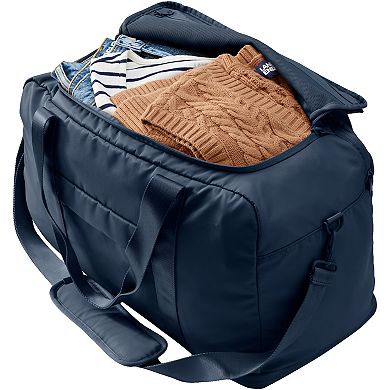 Lands' End Expandable Nylon Travel Carry-On Duffel Bag