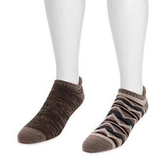 Men's MUK LUKS 2-Pack No Show Wool Blend Socks