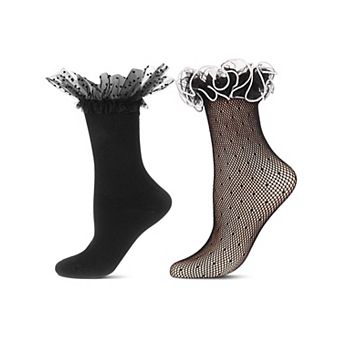 Women's 2 Pair Pack Fashion Crew Socks