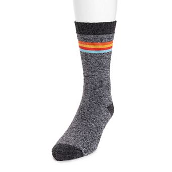 Men's MUK LUKS Stripe Top Crew Socks