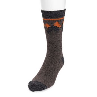 Men's MUK LUKS Stripe Top Crew Socks