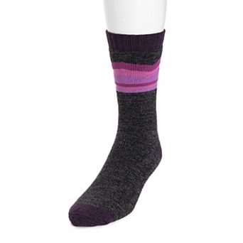 Men's MUK LUKS Stripe Top Crew Socks