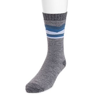 Men's MUK LUKS Stripe Top Crew Socks