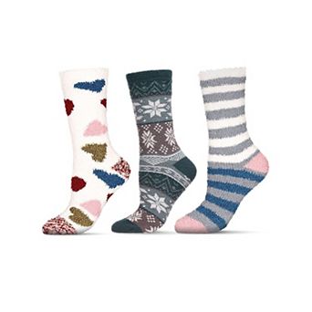 3 Pair Bundle Women's Cozy Crew Socks