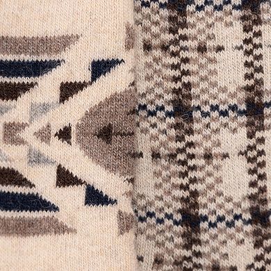 Men's MUK LUKS 2-Pack Wool Blend 6 In. Socks