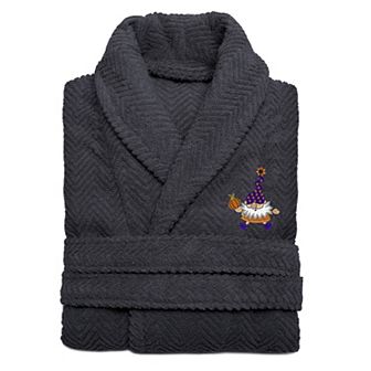 Linum Home Textiles 100% Turkish Cotton Embroidered Halloween Bathrobe