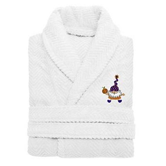 Linum Home Textiles 100% Turkish Cotton Embroidered Halloween Bathrobe