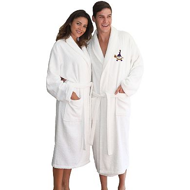 Linum Home Textiles Adult 100% Turkish Cotton Terry Embroidered Bath Robe - Halloween Gnomes