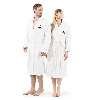 Linum Home Textiles Adult 100% Turkish Cotton Terry Embroidered Bath Robe - Halloween Gnomes