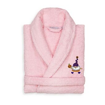Linum Home Textiles Adult 100% Turkish Cotton Terry Embroidered Bath Robe - Halloween Gnomes