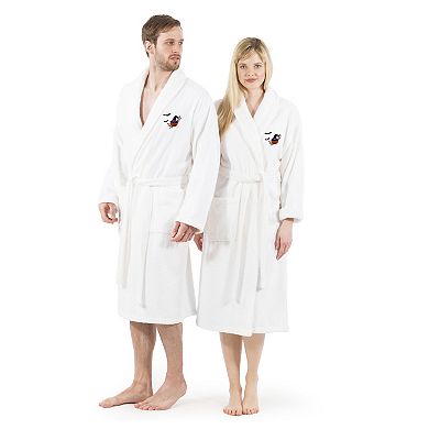 Linum Home Textiles Adult 100% Turkish Cotton Terry Embroidered Bath Robe - Pumpkin Head