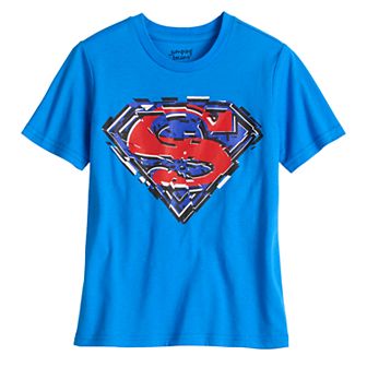 Boys 4-12 Jumping Beans® DC Comics Superman Shattered Chest Logo Graphic Tee