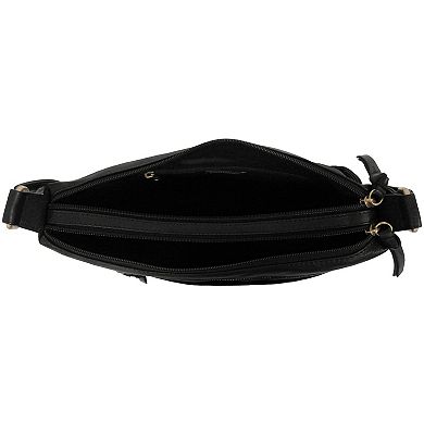Women's GAL Antique Calf Leather Bag with Inset Lacing