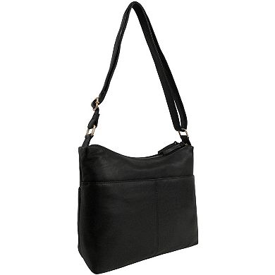 Women's GAL Antique Calf Leather Bag with Inset Lacing