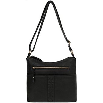 Women's GAL Antique Calf Leather Bag with Inset Lacing