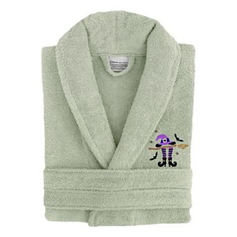 Linum Home Textiles Adult 100% Turkish Cotton Terry Embroidered Bath Robe - Hat-Broom-Legs