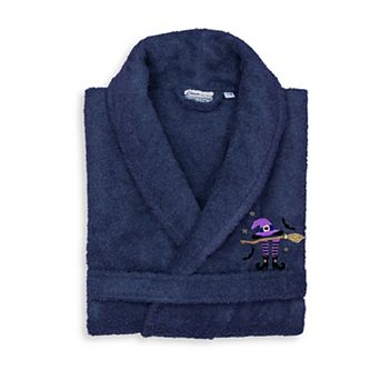 Linum Home Textiles Adult 100% Turkish Cotton Terry Embroidered Bath Robe - Hat-Broom-Legs