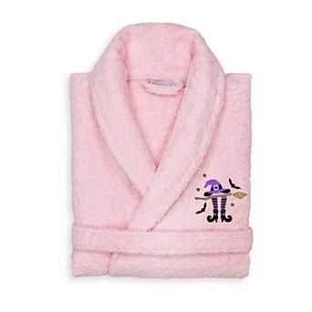 Linum Home Textiles Adult 100% Turkish Cotton Terry Embroidered Bath Robe - Hat-Broom-Legs