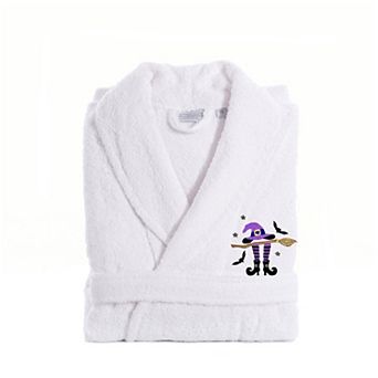 Linum Home Textiles Adult 100% Turkish Cotton Terry Embroidered Bath Robe - Hat-Broom-Legs