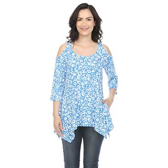 Women's Leopard Cold Shoulder Tunic