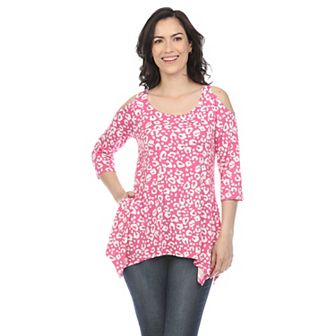 Women's Leopard Cold Shoulder Tunic