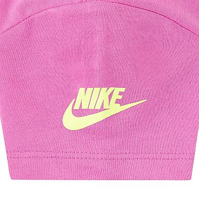 Toddler Girls Nike Floral "Just Do It." Short Sleeve Graphic Tee