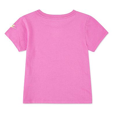 Toddler Girls Nike Floral "Just Do It." Short Sleeve Graphic Tee
