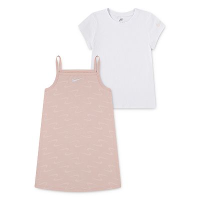 Baby Toddler Girls Nike Swoosh Motion Biker Tee and Dress