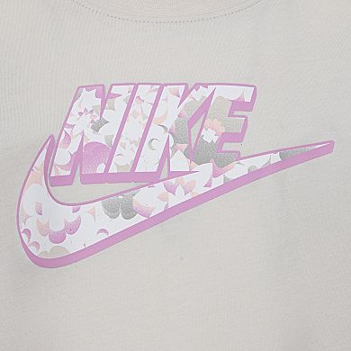 Toddler Girls Nike Floral Boxy Graphic Tee
