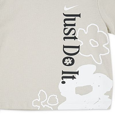 Baby & Toddler Girls Nike Wild Flower "Just Do It." T-shirt & Dri-FIT Swing Shorts 2-Piece Set