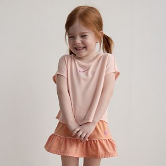 Baby & Toddler Girls Nike Sunny Swoosh T-shirt & Dri-FIT Skort 2 pc Set