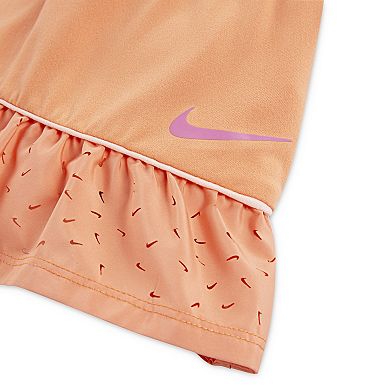 Baby & Toddler Girls Nike Sunny Swoosh T-shirt & Dri-FIT Skort 2-Piece Set
