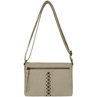 Bueno of California Antique Pebble Studded Crossbody Bag