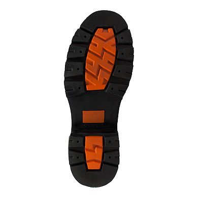 AdTec Lace Zipper Men's 8-in. Motorcycle Boots