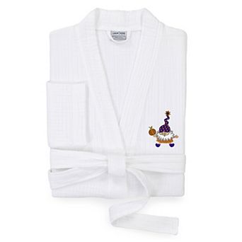 Linum Home Textiles Adult 100% Turkish Cotton Smyrna Hotel Spa Embroidered Robes - Halloween Gnomes