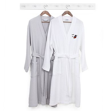 Linum Home Textiles Adult 100% Turkish Cotton Smyrna Hotel Spa Embroidered Robes - Pumpkin Head