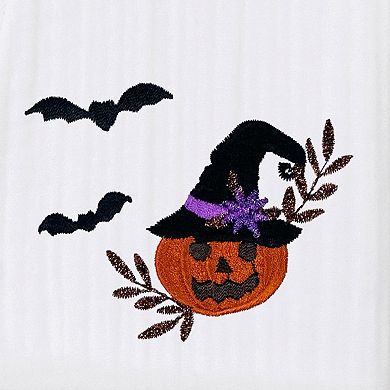 Linum Home Textiles Adult 100% Turkish Cotton Smyrna Hotel Spa Embroidered Robes - Pumpkin Head