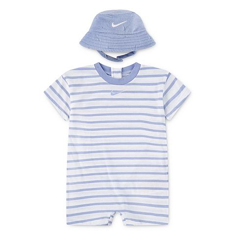 Newborn Детский комплект Nike боди с коротким рукавом и панама