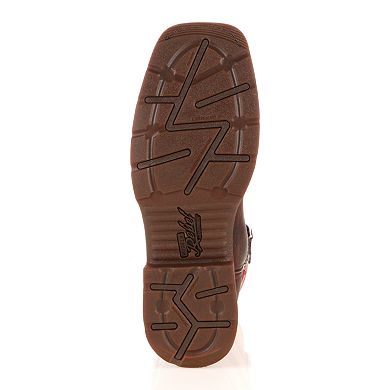 Durango Workin' Rebel American Flag Steel-Toe Western Boots