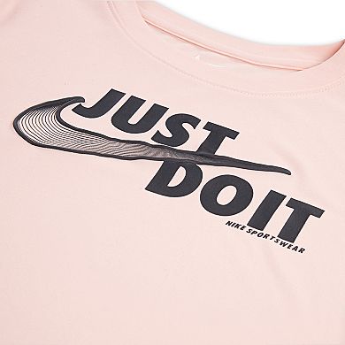Girls 4-6x Nike Dri-FIT Swoosh Motion T-shirt & Scalloped Hem Shorts 2-Piece Set
